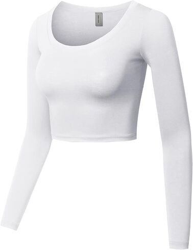 Made by Emma Women's Casual Comfortable Soft Stretch Solid 3/4 Sleeve V-Neck Top in Saudi Arabia