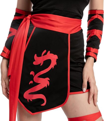 Spooktacular Creations Halloween Adult Ninja Costume for Women Dress Up, Costume Party, Trick or Treating, Cosplay Party in Saudi Arabia