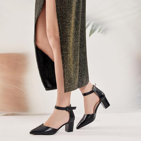 Majin Closed Shoes for Women Comfortable Dress Shoes Woman Wedding Shoes for Women Block Heel Shoes for Women Women Pumps Work Shoes Women Business Casual 2.5 Inch in Saudi Arabia