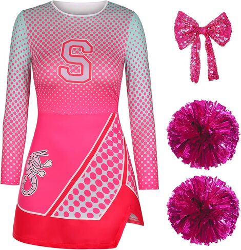 زي المشجع للفتيات أديسون زومبيز أزياء الهالوين التنكرية للحفلات in Kuwait