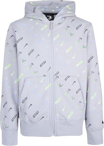 هودي بسحاب للأولاد مطبوع بالكامل (للأطفال الكبار) in Kuwait