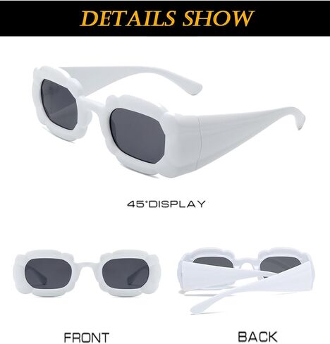 EYLRIM Fashion Y2K Square Sunglasses for Women Festival Party Candy Color Punk Sun Glasses in Kuwait