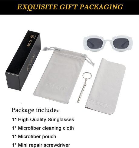 EYLRIM Fashion Y2K Square Sunglasses for Women Festival Party Candy Color Punk Sun Glasses in Kuwait