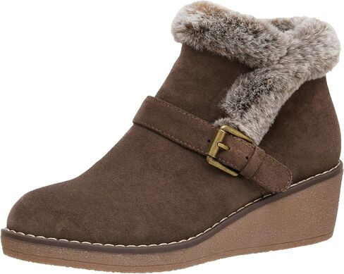 CUSHIONAIRE Women's Rhodes wedge bootie +Memory Foam in Saudi Arabia