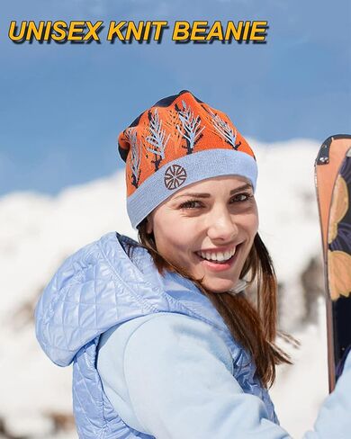 قبعة شتوية للرجال والنساء والرجال، قبعة سميكة على شكل جمجمة مترهلة، قبعة دافئة ناعمة متماسكة للتزلج في الهواء الطلق والجري والركض in Kuwait