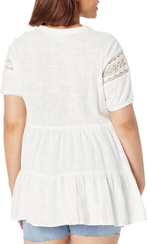 Avenue Women's Plus Size Tunic Samara Tiered in Saudi Arabia