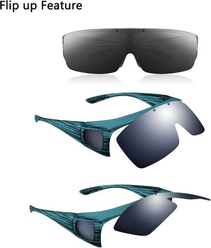 نظارات شمسية من Br'Guras Fit Over Polarized قابلة للطي للرجال والنساء in Kuwait