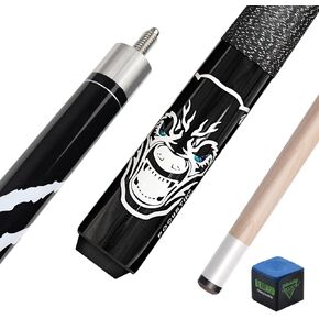 58 Inch Pool Cue Stick 18/19/20/21 Oz,1/2 Maple Billiard Pool Sticks with 13mm Tip,House Bar Pool Cues Irish Linen Wrap for Men Women