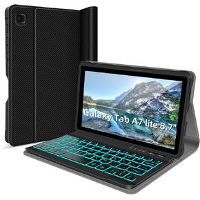 Backlit Keyboard Case for Samsung Galaxy Tab S10 Plus S9 Plus 12.4inch, S10+ S9+ Tablet Case with Keyboard SM-X820/X826B/X828U SM-X810/X816B/X818U, Backlit Detachable Keyboard with S Pen Holder Black