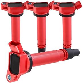 Pindex 6 Pack UF375 Ignition Coil and Spark Plugs Coil Pack Kits Compatible with Cadillac Buick Chevy GMC Saturn 3.6L GN10309 C-747 12583514 C1508