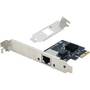 Gigabit Dual NIC with Intel 82576 Chip, 1Gb Network Card Compare to Intel E1G42ET NIC, 2 RJ45 Ports, PCI Express 2.1 X1, Ethernet Card with Low Profile for Windows/Windows Server/Linux