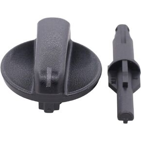 ApplianPar Climate Heater Control Knob and Shaft Stem for Mitsubishi Lancer Outlander 2002-2006