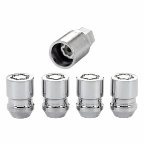 McGard Wheel Lock Nut Set For Nissan Altima 1993-2020 | 4 Pack | Cone Seat | M12 x 1.25 | 19mm & 21mm Dual Hex | 1.28 in. Length | Chrome