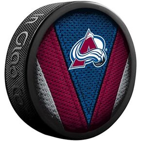 Avalanche Officially Licensed Stitch Design Hockey Puck