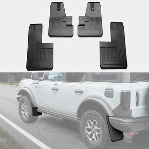 HAKA TOUGH XXL Fender Flares for 2021-2023 F-ord Bronco Accessories, Front & Rear Steel Mud Guards Mud Flaps for Bronco, 4-Piece Off-Road Heavy Duty Wheel Fenders, 4PCS