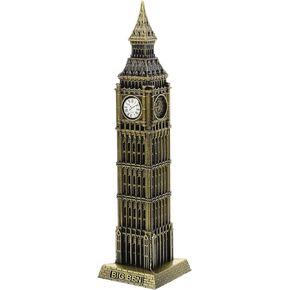 Milisten Big Ben Model Big Ben Real Clock Tower Statue Souvenir Figurine England Architectural Models Britain Souvenir Tools Resin Kits Resin Architectural Model Nursery Metal Travel Alloy