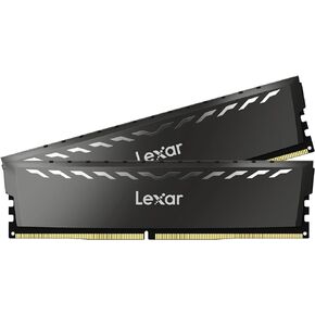 Lexar 16GB (2x8GB) THOR DDR4 RAM 3200MT/s CL16 1.35V Desktop Memory with Heatsink, Intel XMP 2.0, Black (LD4U08G32C16LG-RUD)