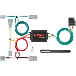 Curt Manufacturing 56011 Vehicle-Side Custom 4-Pin Trailer Wiring Harness,Fits Select Civic,Fit,Accord w/o LED Taillights,Mazda 3,CX5,Mitsubishi Galant ,Black