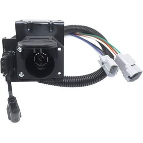 7 Blade and 4 Way Trailer Wiring Harness for 2007-2013 Toyota Tundra Replacement Vehicle-Side Connector, Factory Tow Package Requried