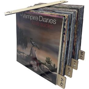 OrigoDeco Acrylic Vinyl Record Dividers - DIY Record dividers - Record Dividers A-Z Genre ERA BPM and Writable for 12 inches Vinyl Records- Horizontal & Vertical - Set of 10
