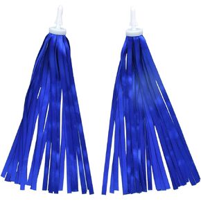Royal Blue Bike Streamers Ribbon Bicycle Tassels for Vintage Bike Decorations, 1 Pair