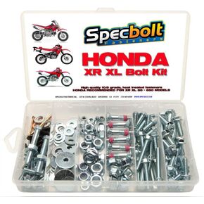 150pc Specbolt Brand Bolt Kit for Maintenance Dirtbike Fasteners fits: Honda XR50 XR80 XR100 XR185 XR200 XR250 XR400 XR500 XR600 XR650 and XR XL Models 50 80 100 185 200 250 400 500 600 650