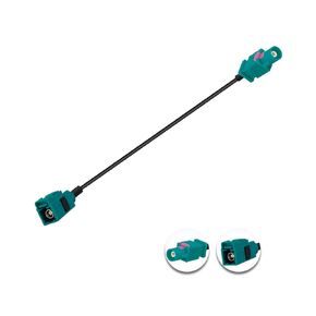 Fakra Z Male to Female Adapter Cable 25 CM 9.84 Inch Extension Cable Universal FAKRA Plug to FAKRA Socket Antenna Adapter RG 174 Type Z Cable for GPS Navigation System