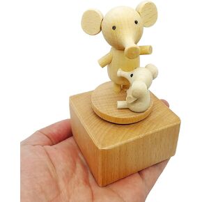 Cute Little Bird Mini Music Box, Little Animals Wooden Mechanical Music Box, The Music Box Gift That Sings by My Side, Best Gift for Boy Girl Friends Singing Music Gift Box