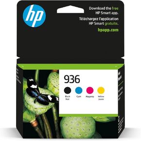 HP 936 CMYK Original Ink Cartridge 4-Pack