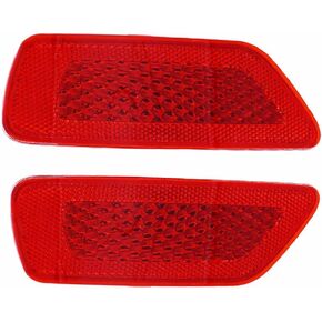 CULMKARI Rear Bumper Trim Reflector Lights Fits for 2012-2018 Jeep Grand Cherokee 2012-2020 Dodge Journey 2013-2017 Jeep Patriot 2011-2017 Compass Replaces 57010721AC 57010720AC CH1185100 CH1184100