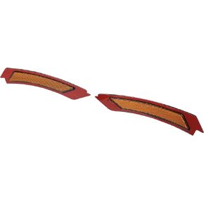 X AUTOHAUX Front Bumper Reflector Side Marker 63147205398 63147205397 for BMW 3 Series E90 E91 LCI 2009-2011 Replace Amber Color Reflector Yellow