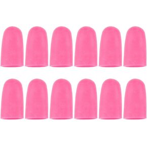 Artibetter 12pcs Silicones Finger Sleeves Protectors Finger Cots for Corns Remover Callus