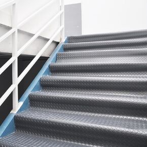 Garage Floor Covering 13x5 Ft Garage Floor Mats Diamond Plate Rubber Mat PVC Rubber Runner Roll 1.5mm Thick for Under Car Truck Motorcycle Parking Floor Protective