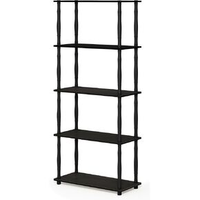 Furinno Econ Home Office Under Desk وحدة المعالجة المركزية وحامل الطابعة مع العجلات، إسبرسو/أسود in Kuwait