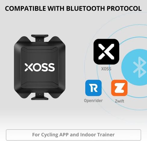 XOSS G+ GPS Bike Computer ANT+ مع 2 مستشعر إيقاع ذكي، كمبيوتر بلوتوث لركوب الدراجات، عداد مسافات لاسلكي للدراجات، جهاز تعقب MTB مقاوم للماء يناسب جميع الدراجات (يدعم مراقب معدل ضربات القلب) in Kuwait
