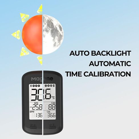 كمبيوتر الدراجة Magene C206Pro GPS Road MT، عداد المسافات اللاسلكي ANT+/بلوتوث لركوب الدراجات مقاوم للماء وإضاءة خلفية تلقائية مرتبطة بقمم تدريب Strava وتحديد المواقع بأربعة أقمار صناعية in Saudi Arabia