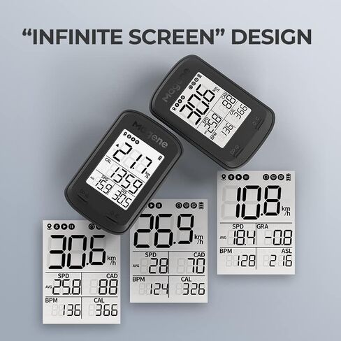Magene C206Pro GPS Road MT Bike Computer, ANT+/Bluetooth Wireless Odometer Speedometer for Cycling Waterproof Auto Backlight Bind to Strava TrainingPeaks Four-Satellite Positioning in Saudi Arabia