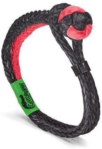 Bubba Rope 176746NGBB-L Heavy Duty 3/8" Synthetic Shackle NexGen PRO Gator Jaw Breaking Strength of 47,000 lb with HMPE in Blue and Black, Accessory Ideal for Recovery and Towing Stuck Vehicle in Kuwait