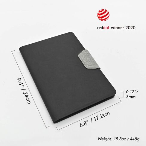 LHiDS Creative A4 Folio 2.0 مع حامل، استئناف محفظة الأعمال، حافظة 3 في 1 مع ملحقات مغناطيسية، تعمل كغطاء للكمبيوتر المحمول، حافظة، لوحة تنظيم سطح المكتب للمنزل والمكتب، (أصفر) in Kuwait