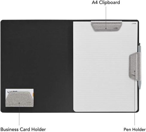 LHiDS Creative A4 Folio 2.0 مع حامل، استئناف محفظة الأعمال، حافظة 3 في 1 مع ملحقات مغناطيسية، تعمل كغطاء للكمبيوتر المحمول، حافظة، لوحة تنظيم سطح المكتب للمنزل والمكتب، (أصفر) in Kuwait
