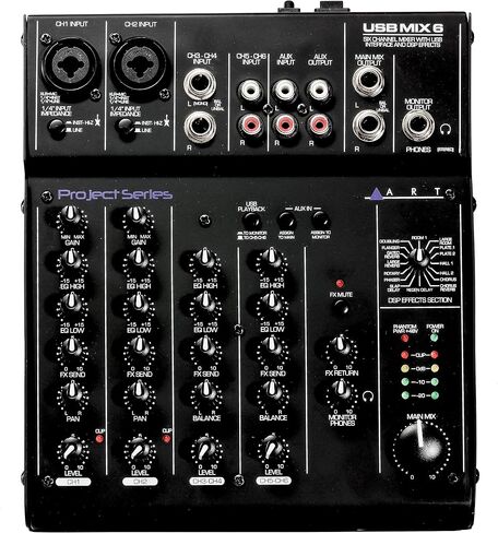 ART USBMix6 خلاط ست قنوات/واجهة صوت USB in Saudi Arabia
