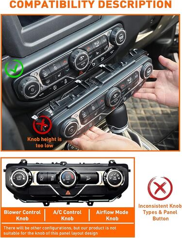 Savadicar HVAC Climate Control Panel Knob Trim Kit & Light Control Switch Cover, Air Conditioner Knob Aluminum Alloy Ring for 2018-2023 Jeep Wrangler JL JLU & Gladiator JT, Interior Accessories, Pink in Saudi Arabia