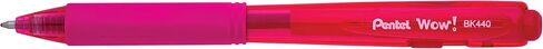 بنتل واو! أقلام حبر جاف قابلة للسحب، خط متوسط، حبر وردي، صندوق مكون من 12 قطعة (BK440-P) in Kuwait