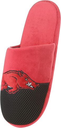 FOCO Arkansas Razorbacks NCAA Mens Team Logo Staycation Slipper - M in Kuwait