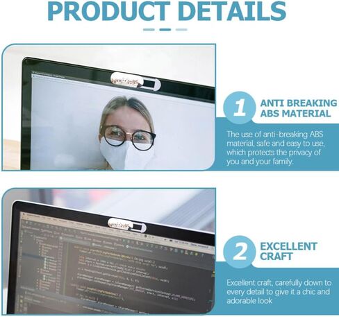 Camera Privacy Slider Laptop Camera Cover Slide:Cute Cat Pattern Webcam Cover Slide Tablet Camera Cover Slide for Laptop Camera Privacy Cover,3 pcs Webcam Covers in Saudi Arabia