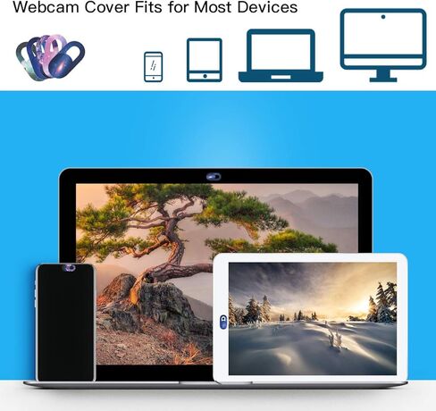 Webcam Cover Slide Web Mac Laptop Camera Cover Blocker for MacBook Pro Laptops/Phone iPhone/Smartphone/iPad Pro/Mac PC Tablets/Computer,Front Lens Camera Cover,Protect Your Visual Prvacy (5 Pack) in Kuwait