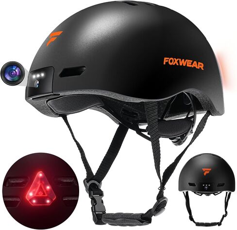 Smart Bike Helmet for Adult, Helmet with Camera(32GB TF Card Included), Helmet Video Recorder with Security Lights for Safe Riding，Motorcycle Helmet，tachograph in Saudi Arabia