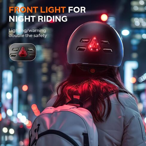 Smart Bike Helmet for Adult, Helmet with Camera(32GB TF Card Included), Helmet Video Recorder with Security Lights for Safe Riding，Motorcycle Helmet，tachograph in Saudi Arabia