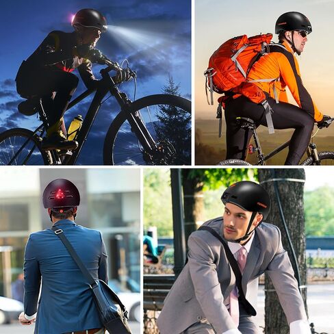 Smart Bike Helmet for Adult, Helmet with Camera(32GB TF Card Included), Helmet Video Recorder with Security Lights for Safe Riding，Motorcycle Helmet，tachograph in Saudi Arabia