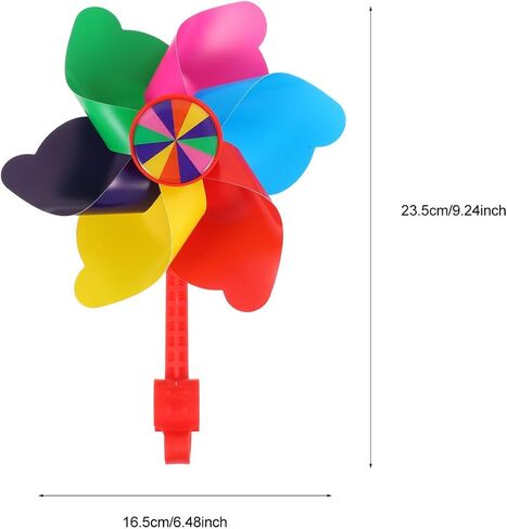 2pcs Bike Handlebar for Scooter Tassel Girls Decorations Flower Gifts Colorful Attachment Windmill Children Decor Bikes Plastic Accessories Boys Wheels Toy Sparkle Carrier in Saudi Arabia